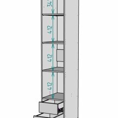 Шкаф Linnea MHR-1-3 2050х400х510 (Белый-М 11.1.2) | фото 4