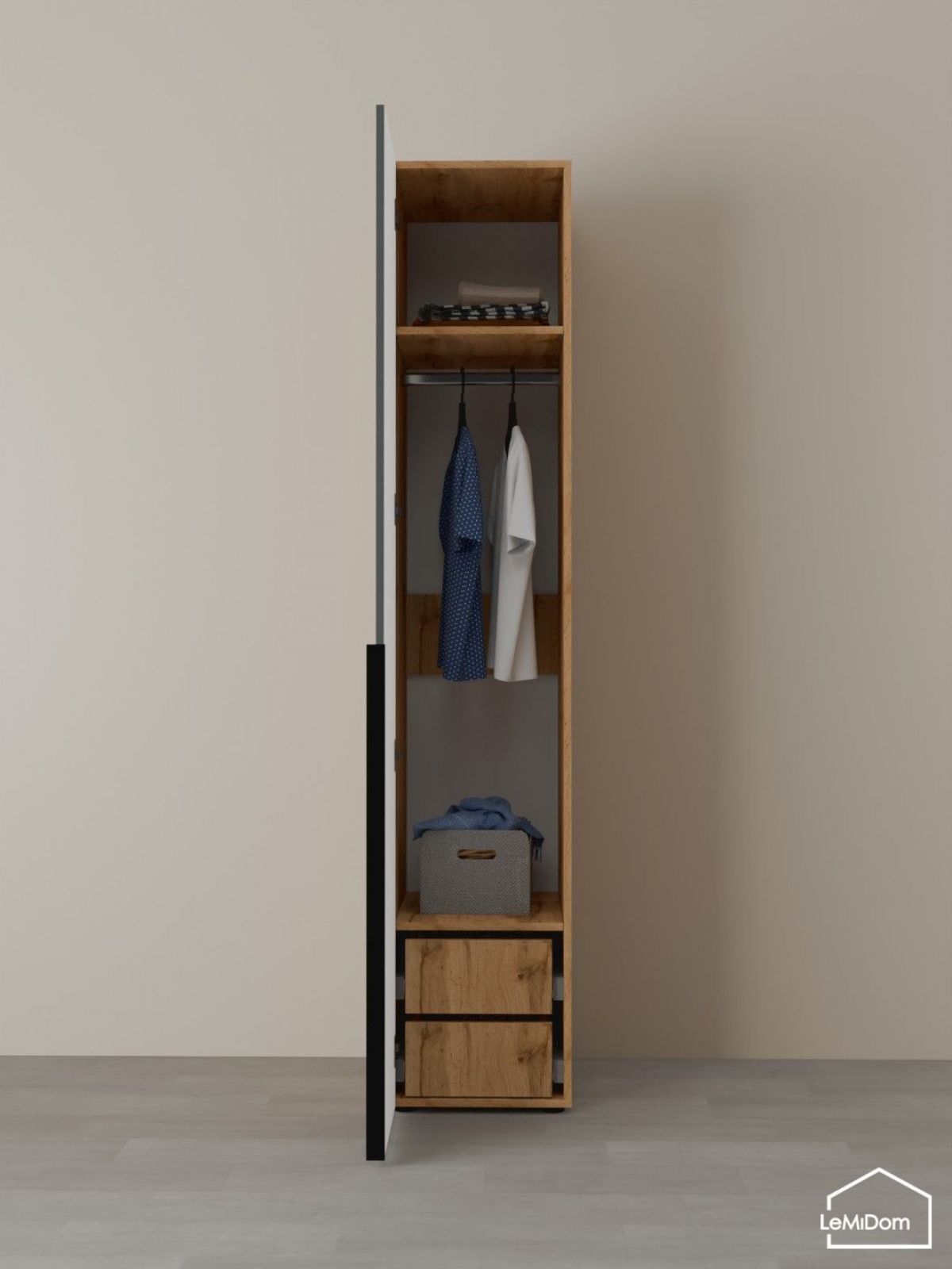 Шкаф Linnea MHR-1-3 2050х400х510 (ДВ-М 11.1.25) | фото 5