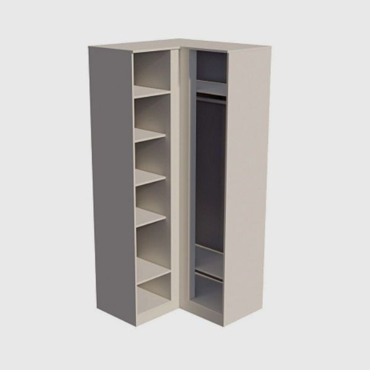 МОРИ МШУ 940 Шкаф угловой (САТИН) | фото 2