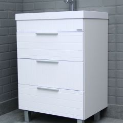 Тумба под умывальник "UNIT 60" Topaz с тремя ящиками В3 Домино (DT6401T) | фото 5