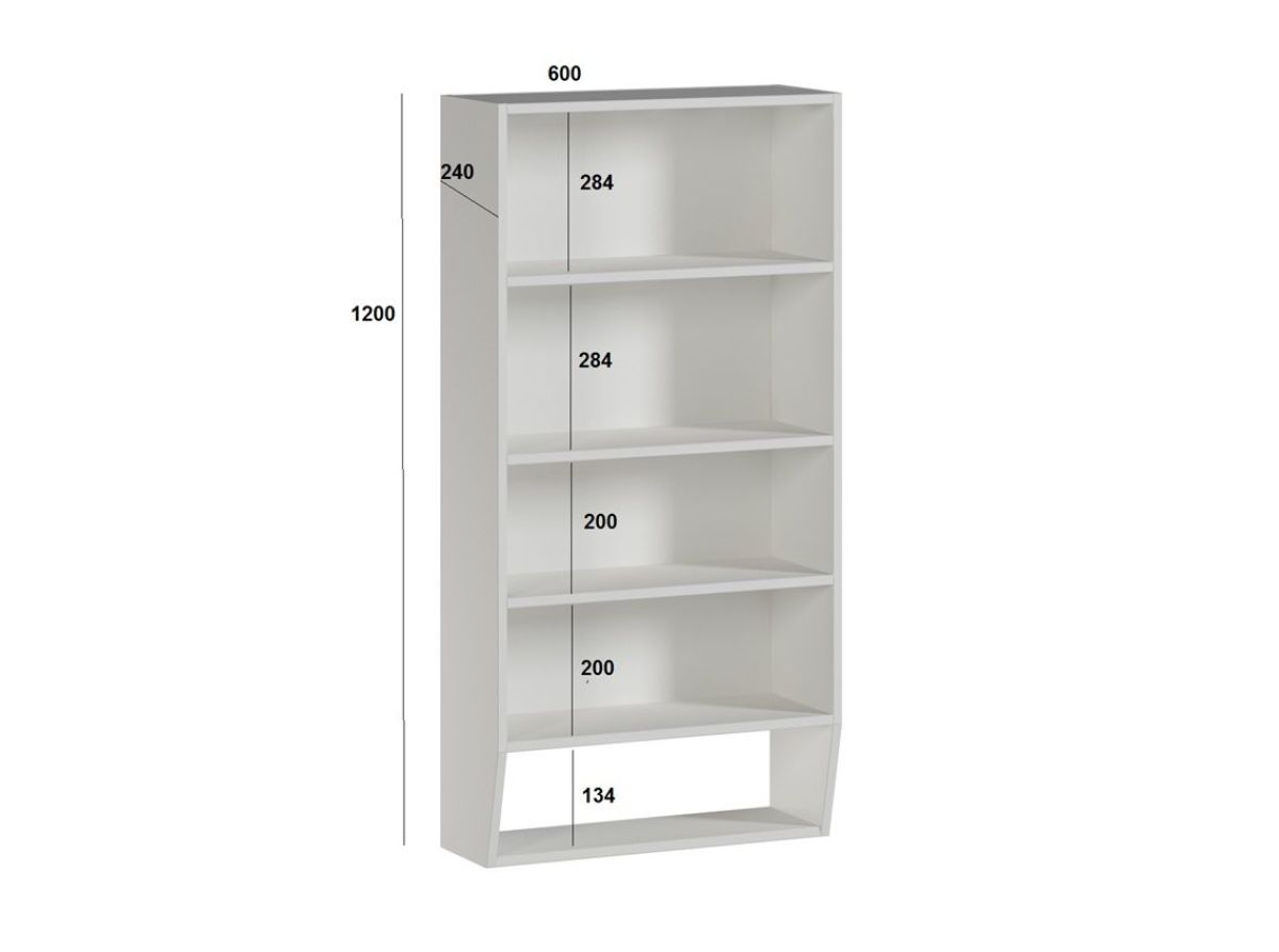 Шкаф №1 подвесной (Белый) | фото 3