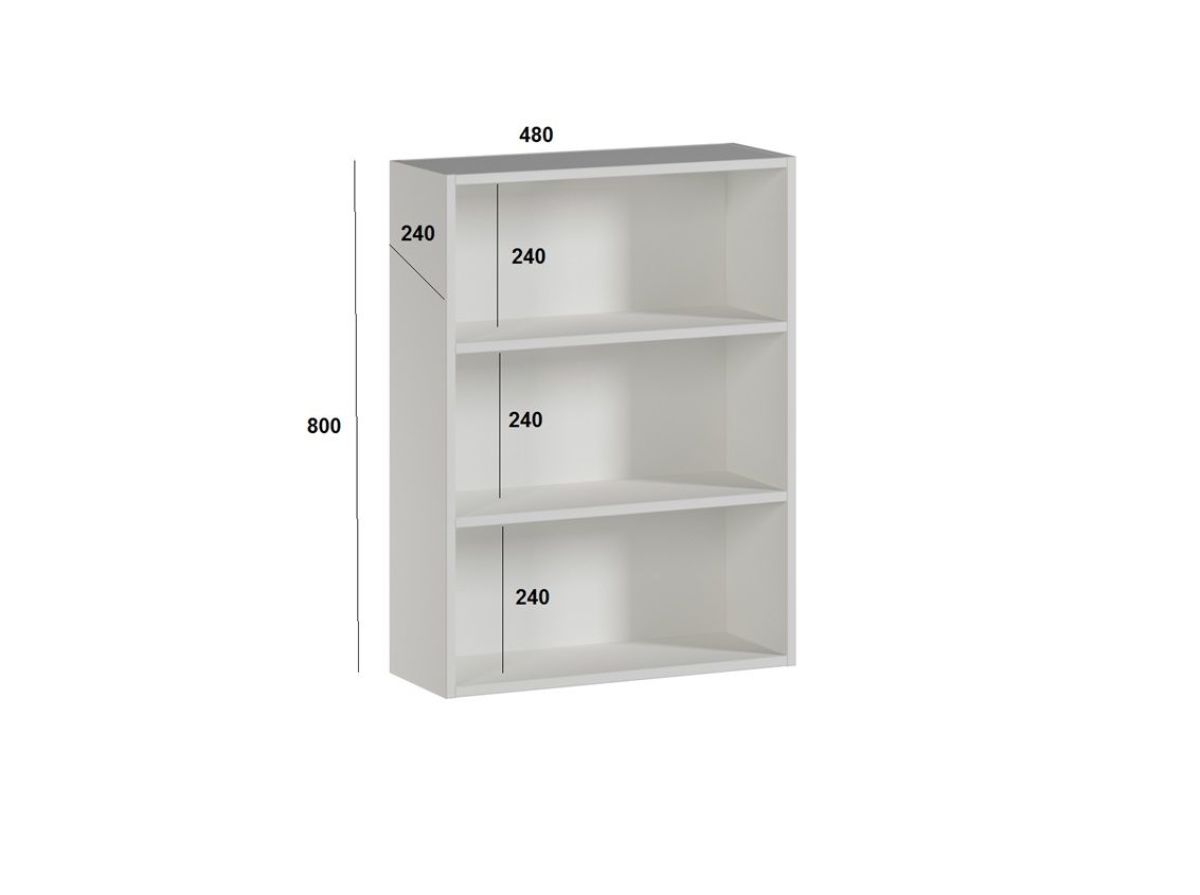 Шкаф 480 подвесной (Белый) | фото 3