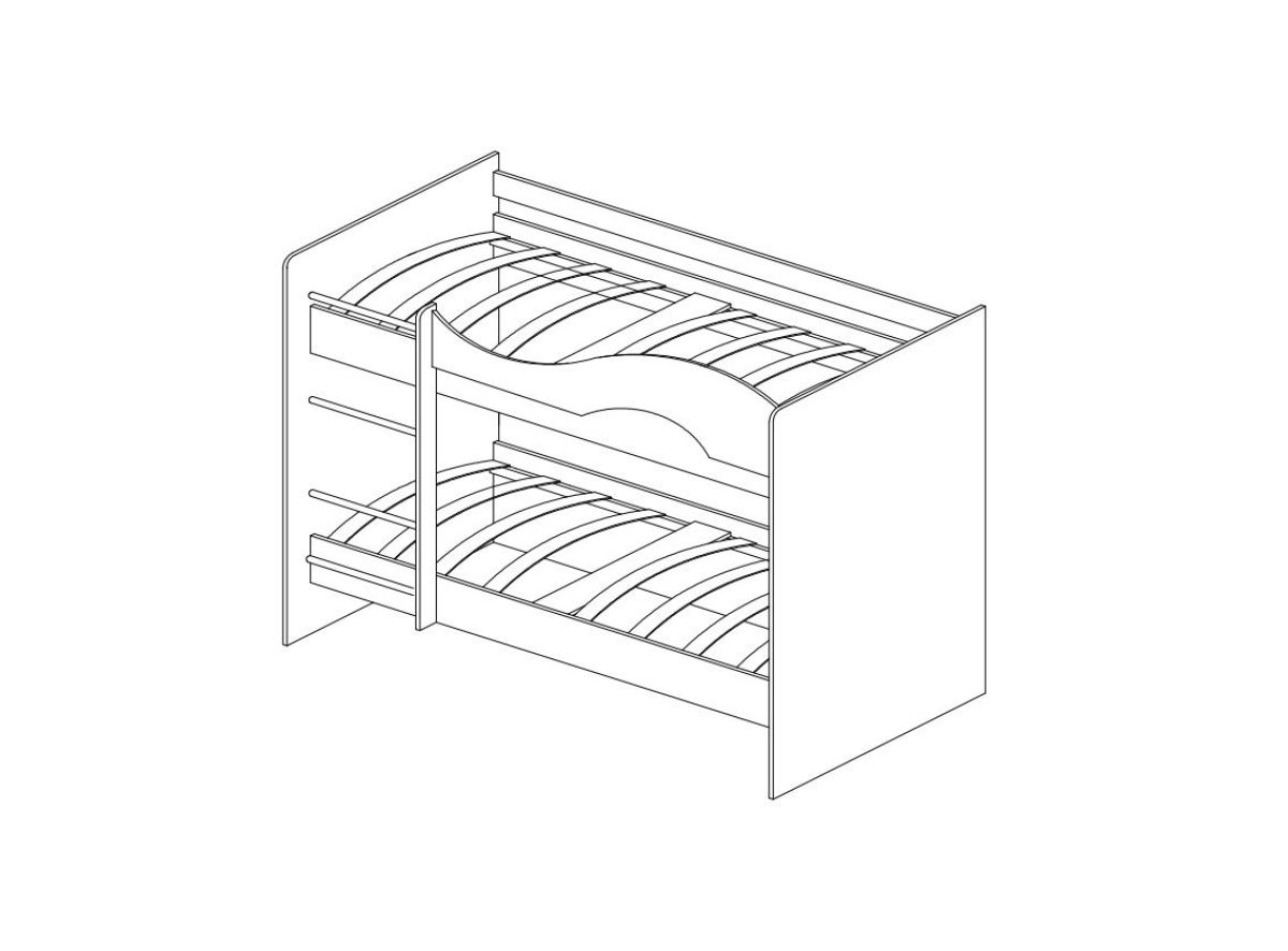 Кровать 2-х ярусная Мая (800*1900) | фото 12