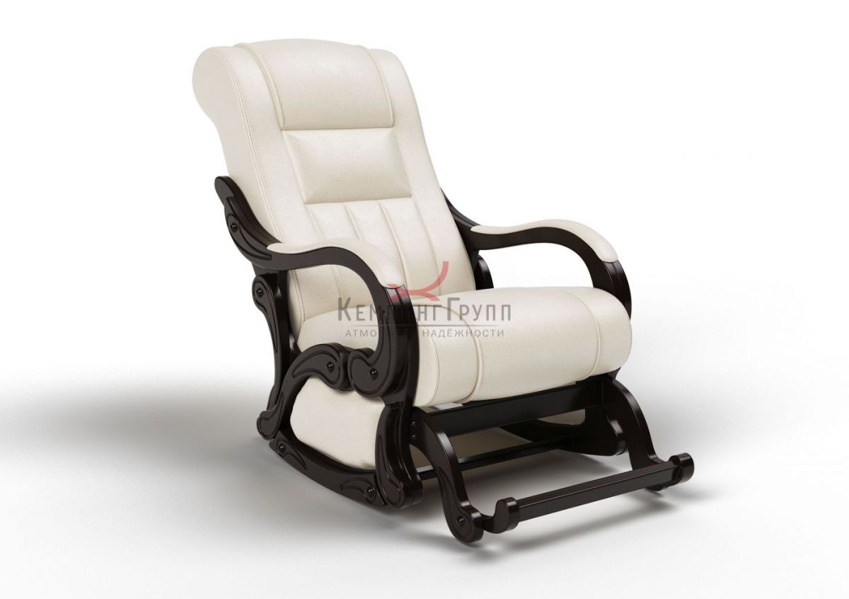 Кресло маятниковое Родос Маятник 17-К-КР (экокожа) КРЕМ | фото 2