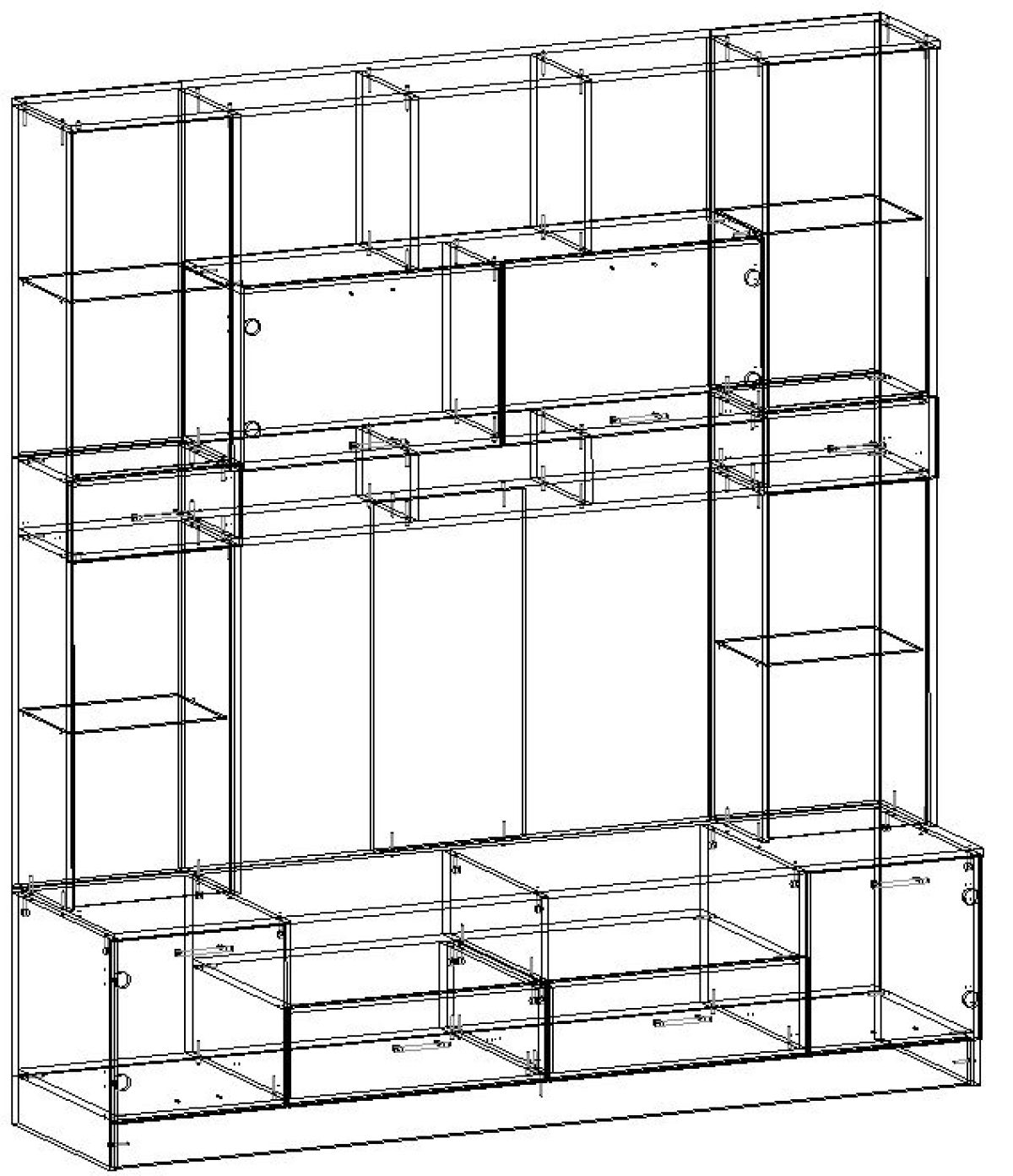 Стенка Сабина (модульная) венге/дуб белфорт | фото 5