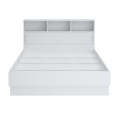 Кровать 1600 Париж с настилом (Белый тиснение) | фото 3