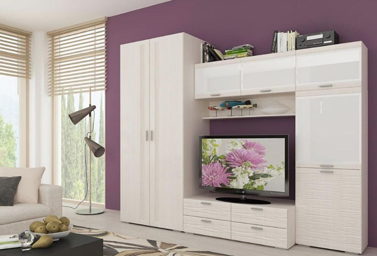 Гостиная ЛОТОС (модульная) Бодега белая | фото 4