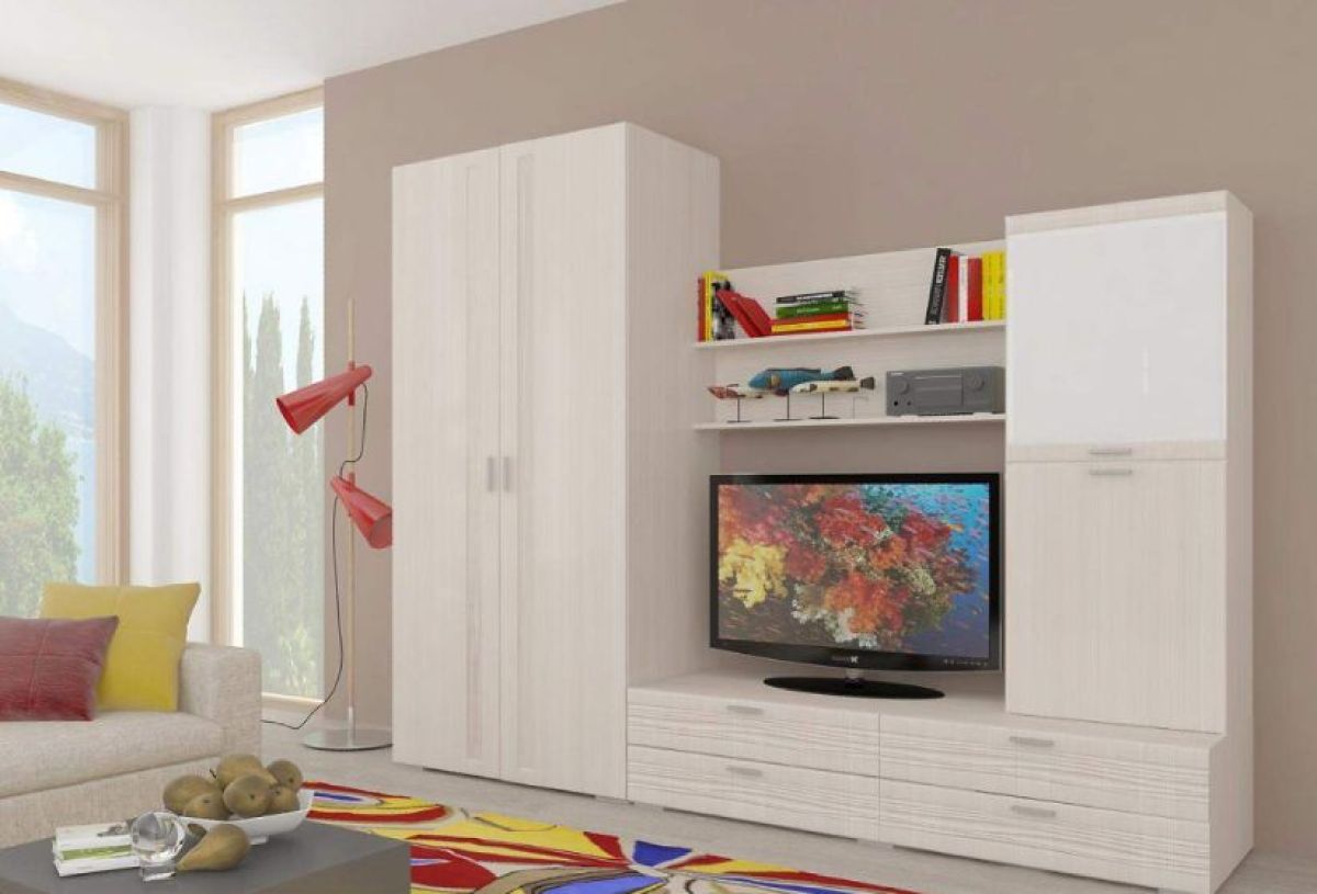 Гостиная ЛОТОС (модульная) Бодега белая | фото 6