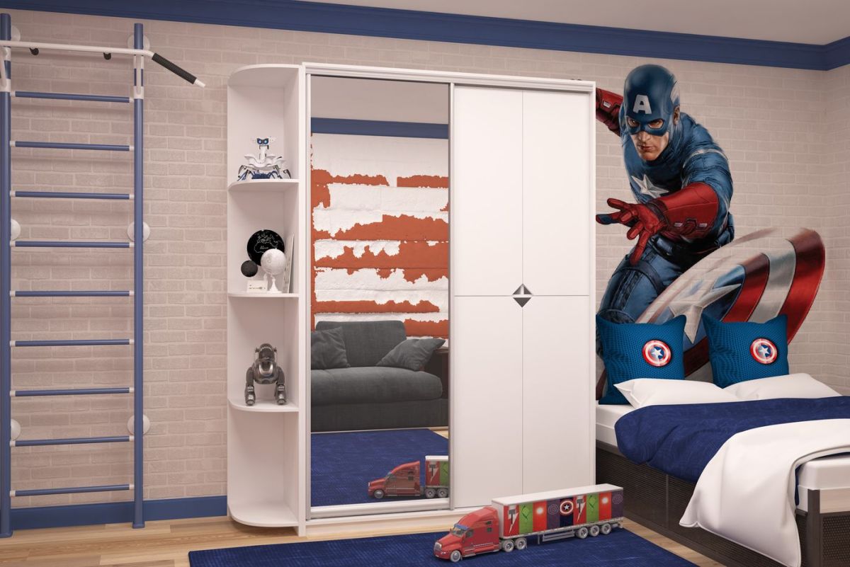 Шкаф-купе Вера 1500 ЛДСП+Зеркало (Монорельс) ЛДСП 1 кат. | фото 9