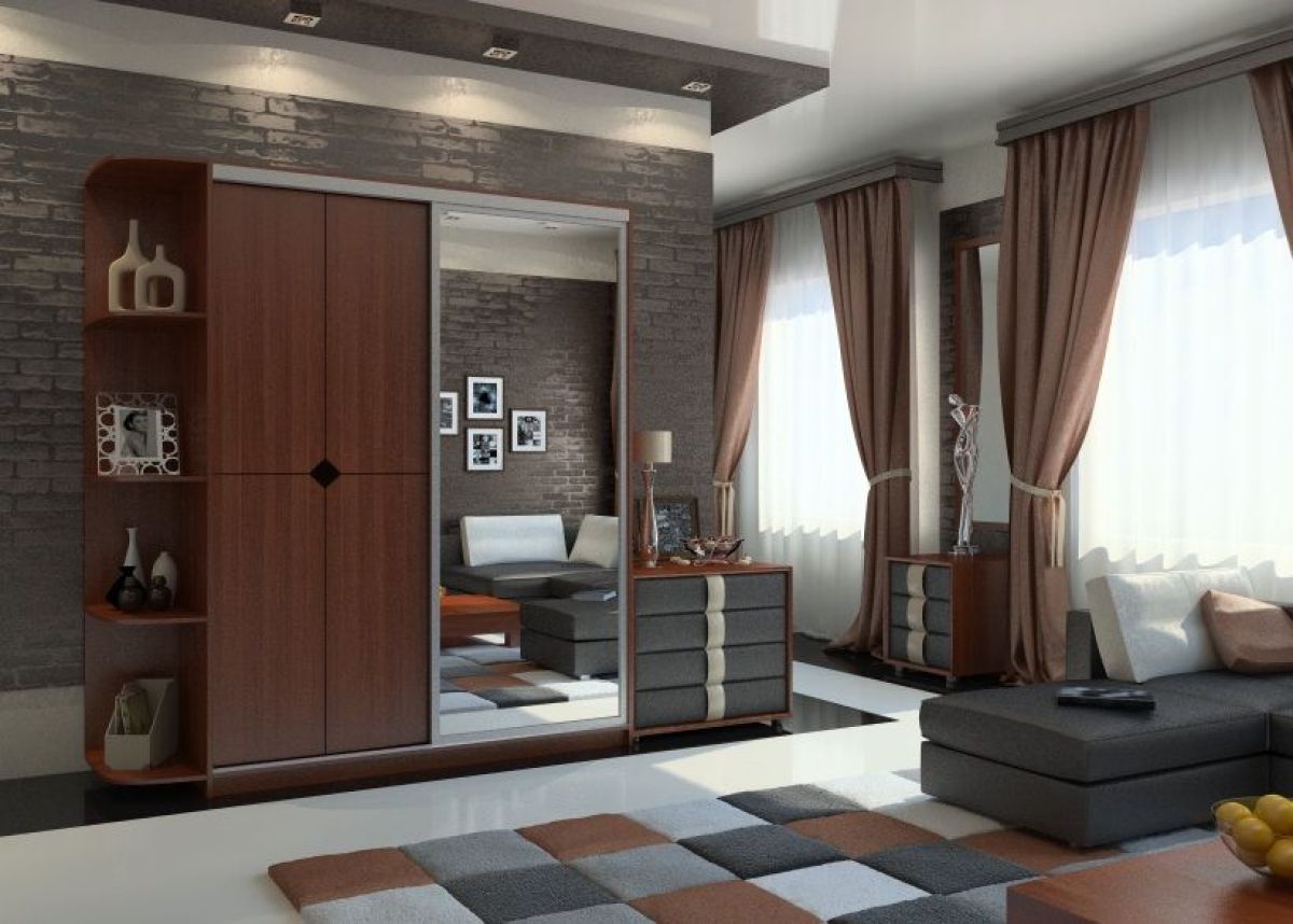 Шкаф-купе Вера 1500 ЛДСП+Зеркало (Монорельс) ЛДСП 1 кат. | фото 5