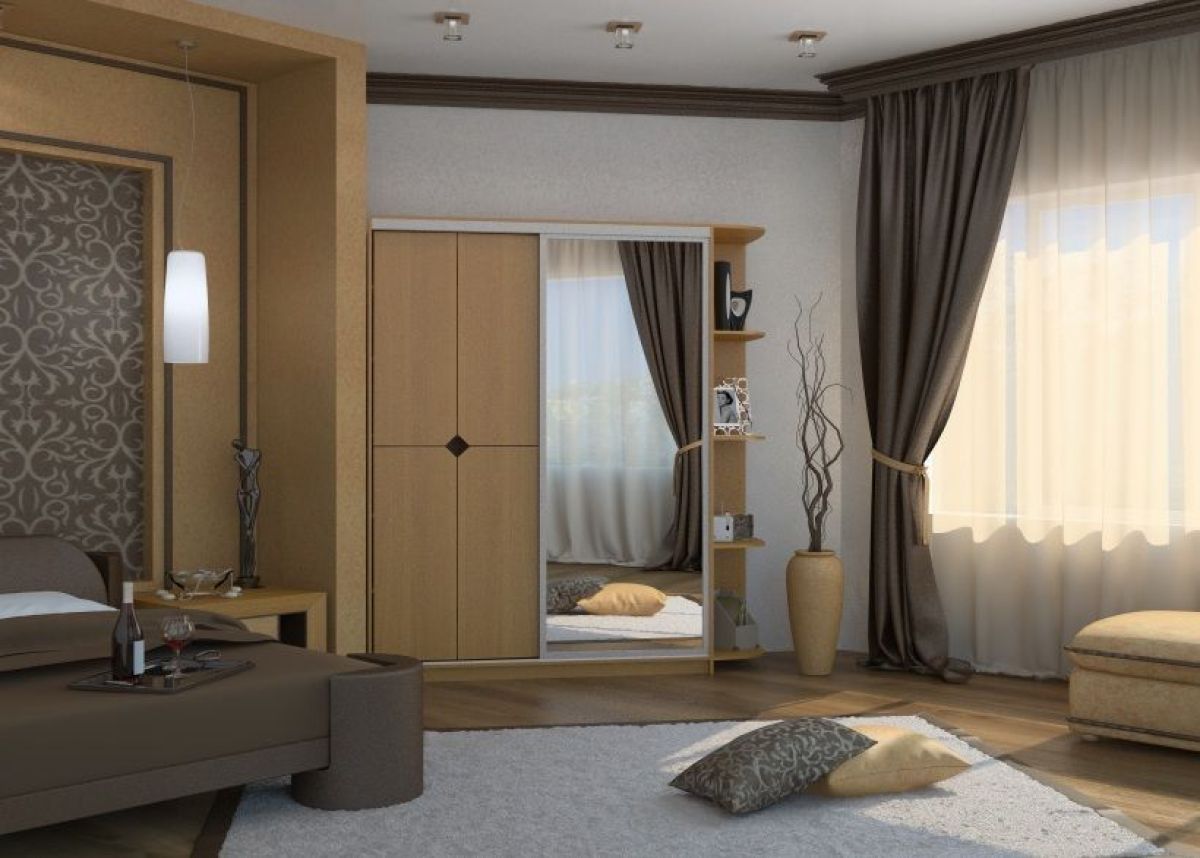 Шкаф-купе Вера 1500 ЛДСП+Зеркало (Монорельс) ЛДСП 1 кат. | фото 6