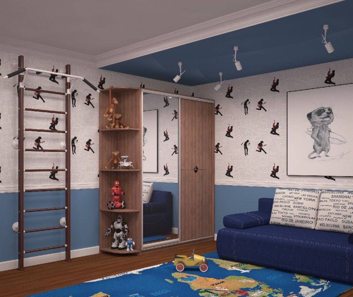 Шкаф-купе Вера 1500 ЛДСП+Зеркало (Монорельс) ЛДСП 1 кат. | фото 8