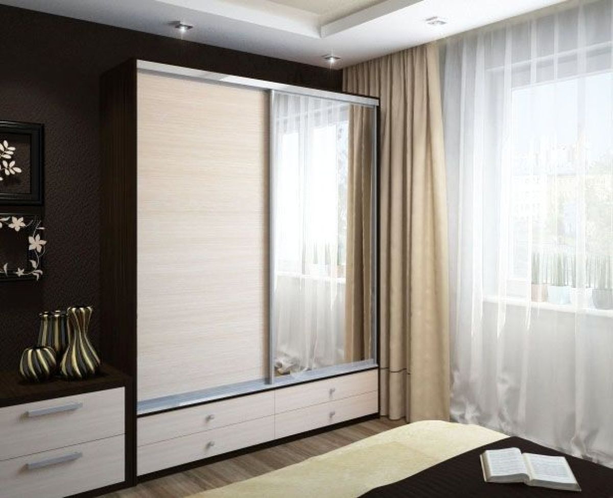 Шкаф-купе Ольга 1500 ЛДСП+Зеркало (ЛДСП 1 кат.) | фото 6