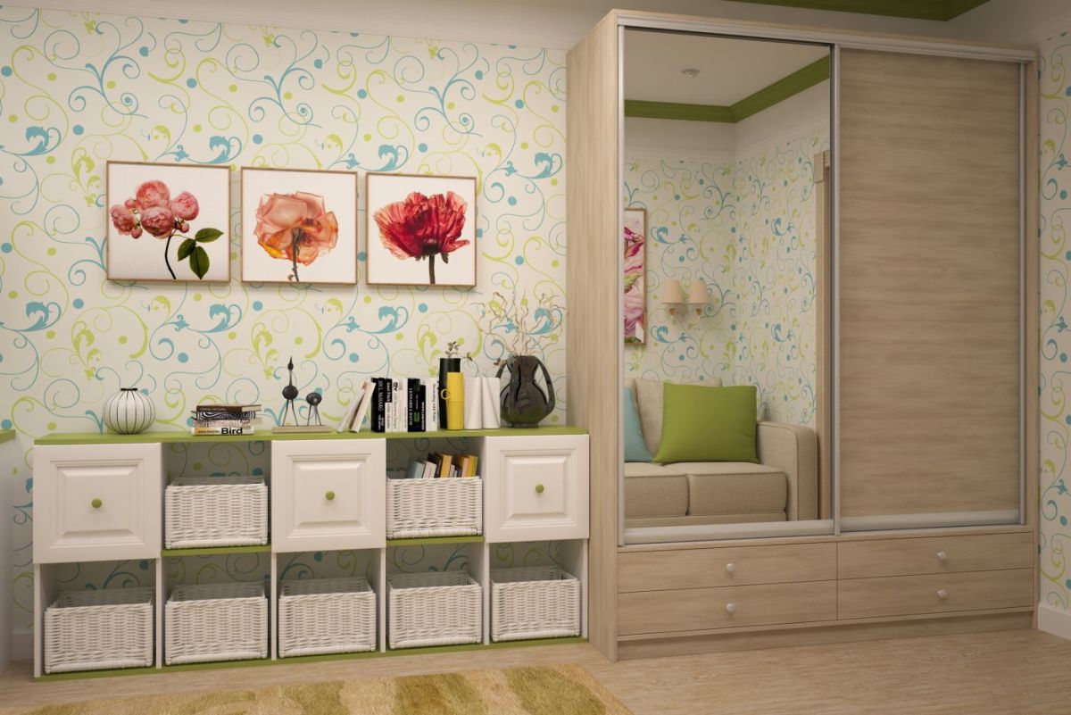 Шкаф-купе Ольга 1500 ЛДСП+Зеркало (ЛДСП 1 кат.) | фото 5