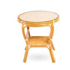 Стол круглый Петани с плетеной столешницей | фото 4