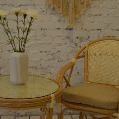 Стол круглый Петани с плетеной столешницей | фото 12