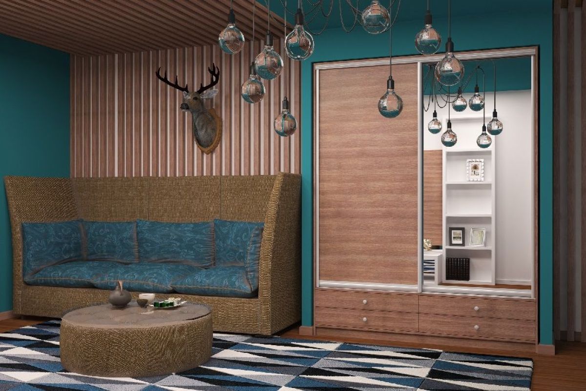 Шкаф-купе Ольга 1700 ЛДСП+Зеркало (ЛДСП 1 кат.) | фото 5