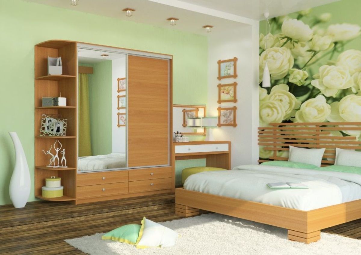 Шкаф-купе Ольга 1900 ЛДСП+Зеркало (ЛДСП 1 кат.) | фото 8