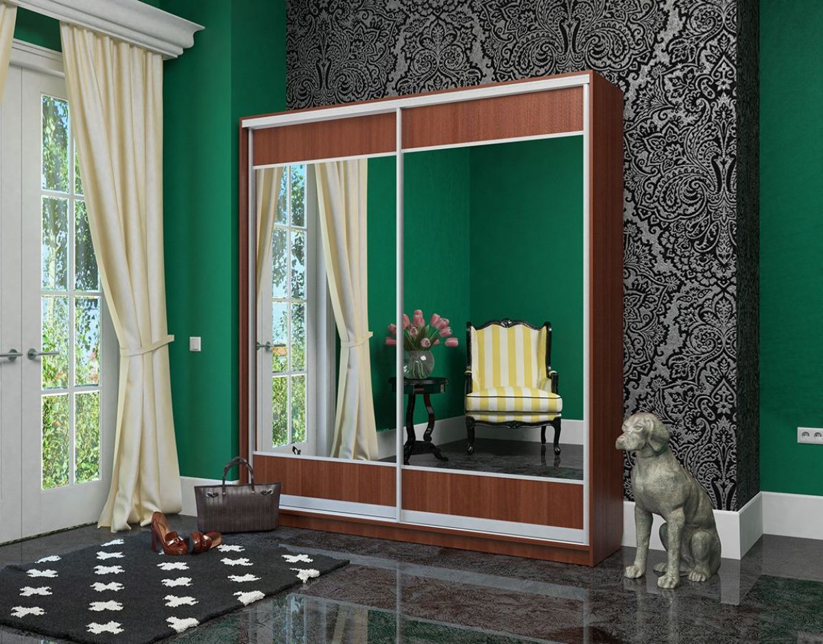 Шкаф-купе Светлана 2000 ЛДСП/Зеркало/ЛДСП (ЛДСП 1 кат.) | фото 7