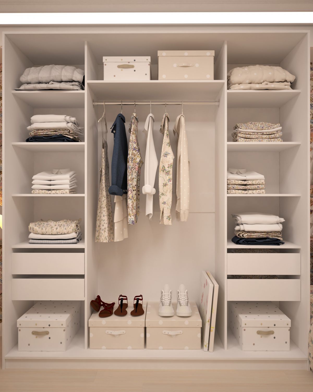 Шкаф-купе Юлия 2400 ЛДСП/Зеркало/ЛДСП (ЛДСП 1 кат.) | фото 2