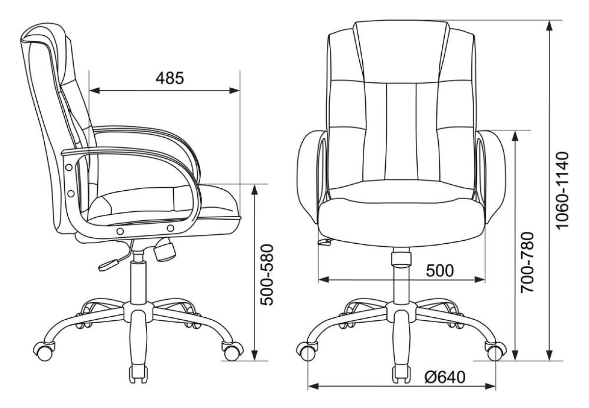 Кресло руководителя Бюрократ T-800N/BLACK черный | фото 3