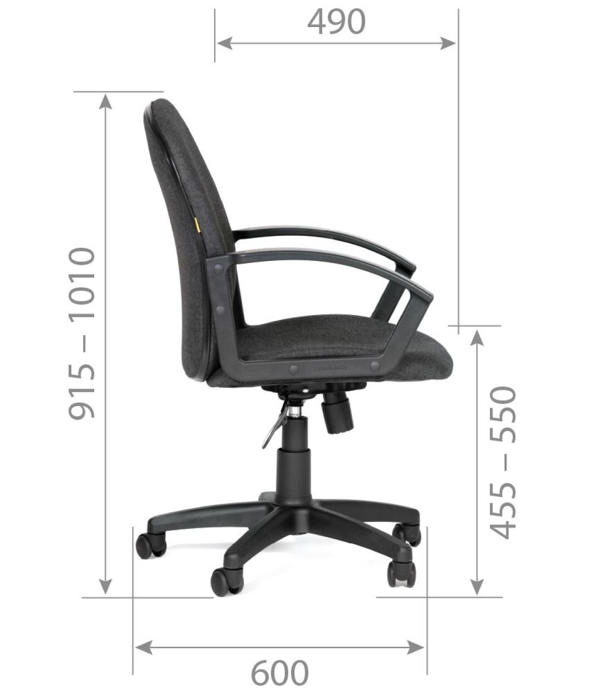 Кресло для оператора CHAIRMAN 681 (ткань С-2) | фото 4