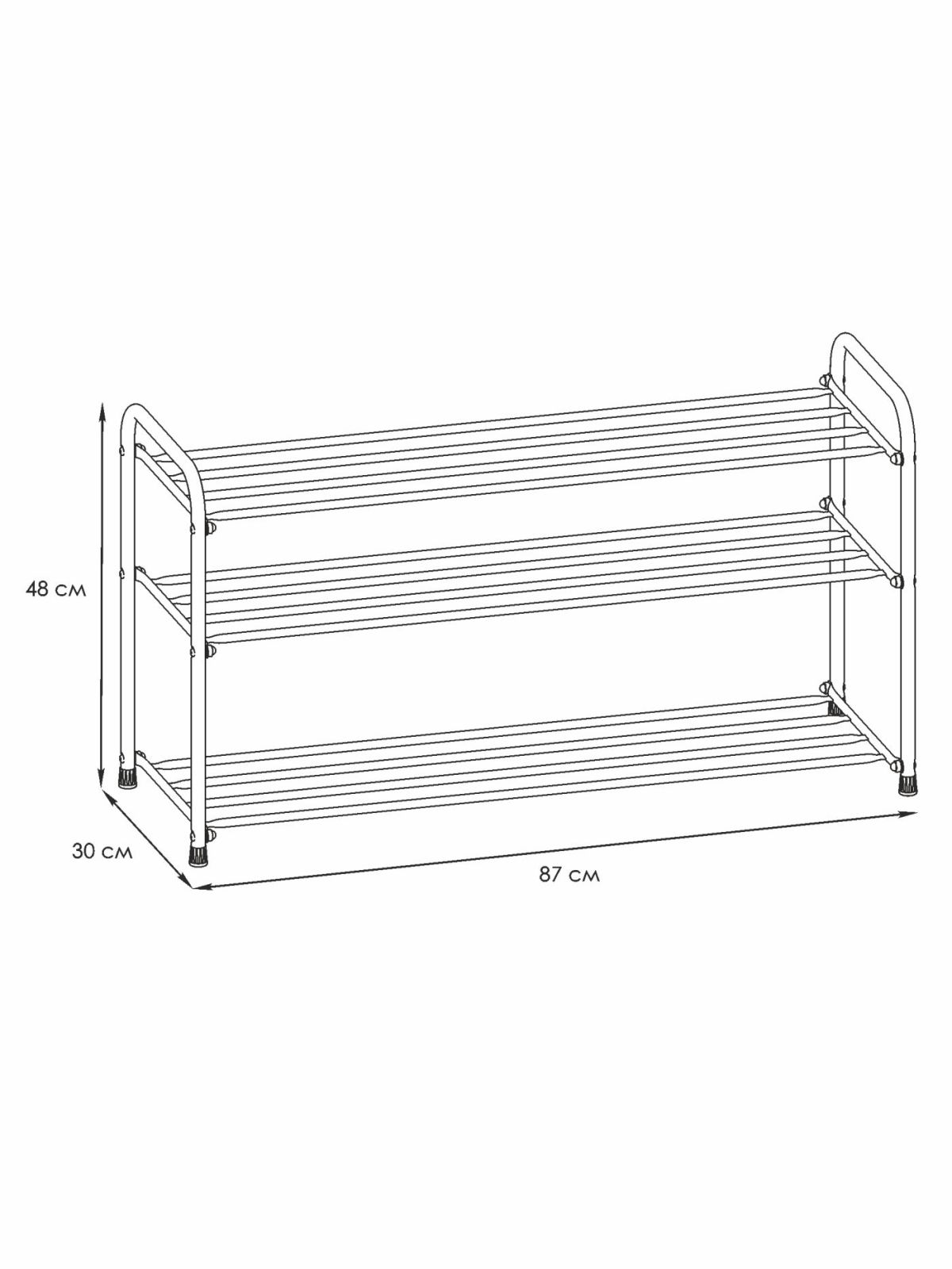ПДОА33 Ч Подставка для обуви "Альфа 33" Черный | фото 2