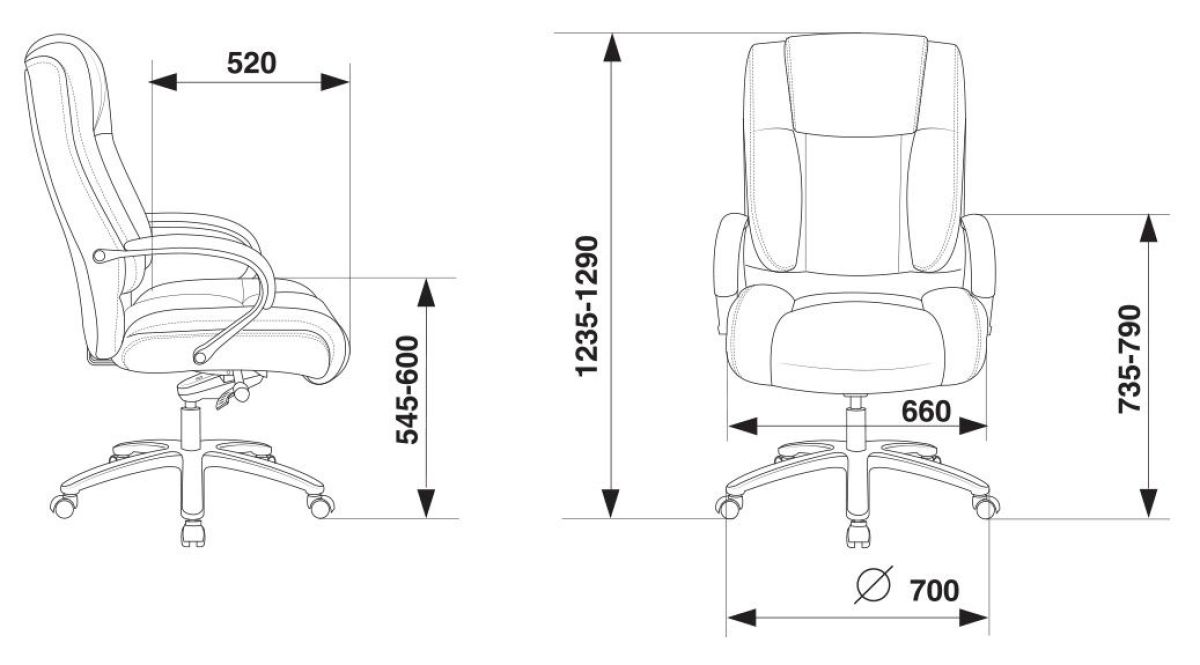 Кресло руководителя Бюрократ T-9925SL/BLACK | фото 4