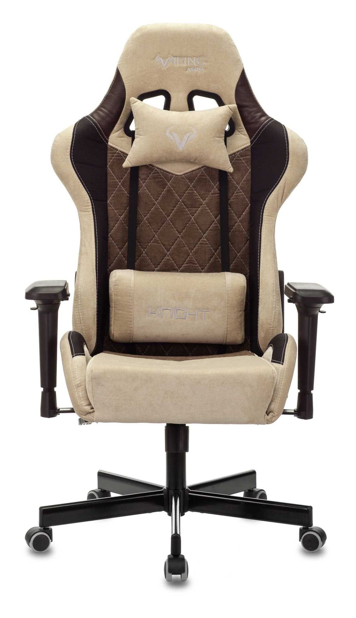 Кресло игровое Бюрократ VIKING 7 KNIGHT BR FABRIC коричневый/бежевый | фото 3