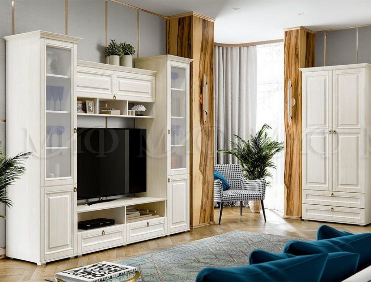 ПРЕСТИЖ-1 Гостиная (МДФ) Сандал светлый | фото 3