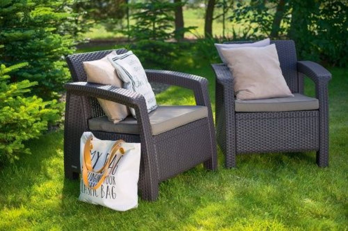 Комплект кресел Корфу Дуо (Corfu Duo set) графит | фото 3