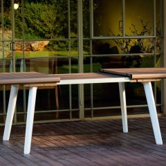 Стол Гармония раздвижной (Harmony Extendable) белый-капучино | фото 3