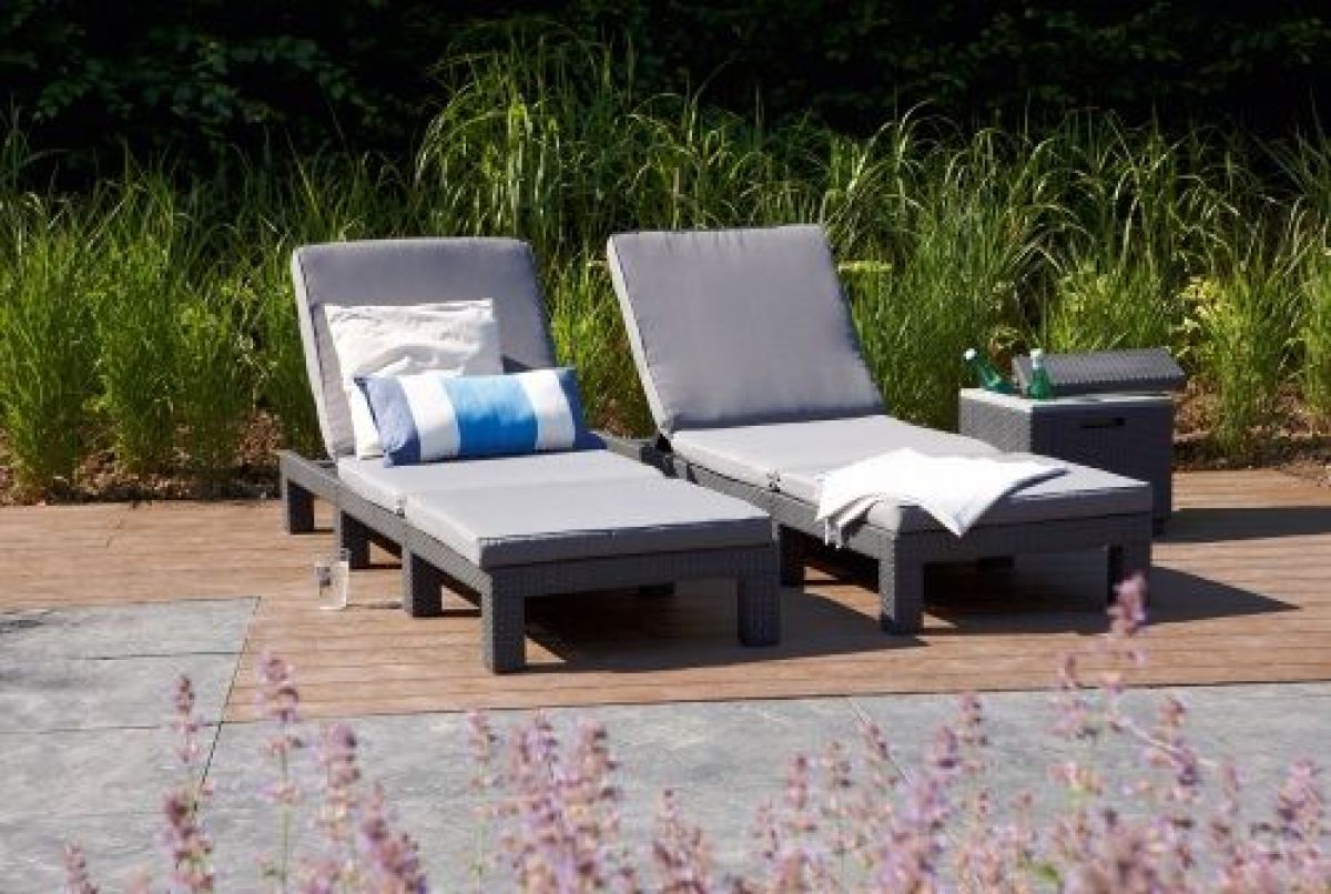 Шезлонг Дейтона (Daytona Delux) графит - прохладный серый | фото 4