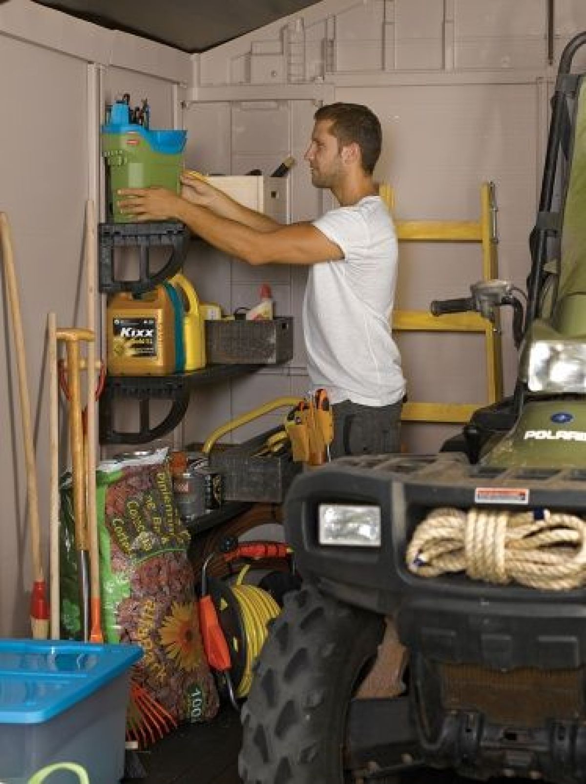 Сарай Фактор 8x6 (Factor 8x6) бежевый/серо-коричневый | фото 8