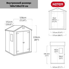 Сарай Манор 6x5DD (Manor 6x5DD) cерый/белый | фото 2