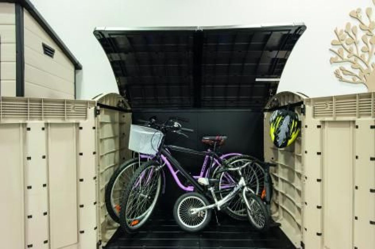 Садовый шкаф Стор ит Аут Ультра (STORE IT OUT ULTRA 2000 L) 2000 л, бежевый | фото 9